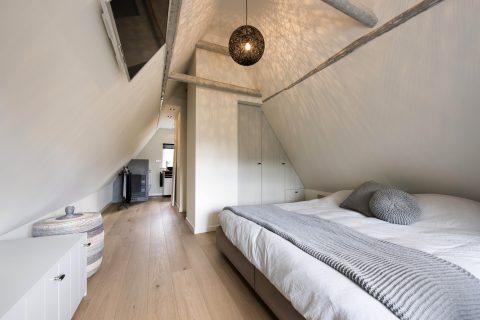 Massief houten vloer slaapkamer